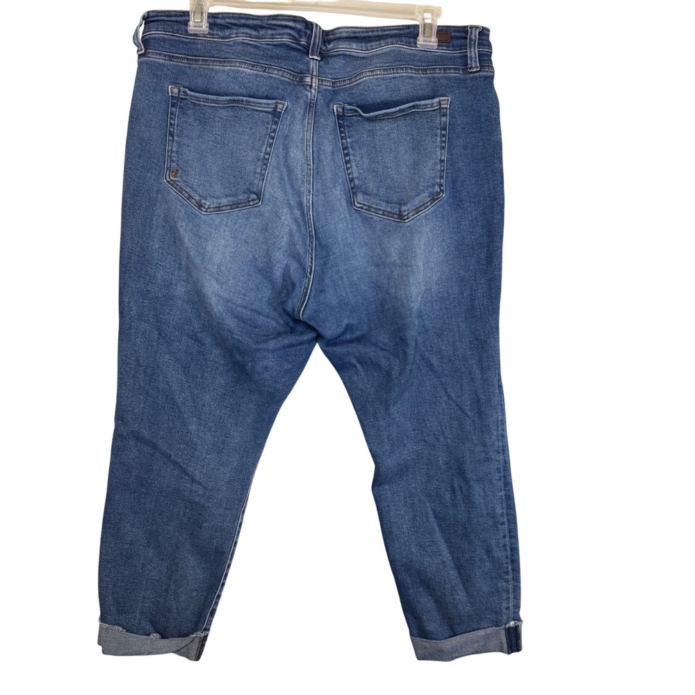Kut from the Kloth Catherine Boyfriend Jeans Medium Wash Blue Plus Size 20W - Picture 4 of 7